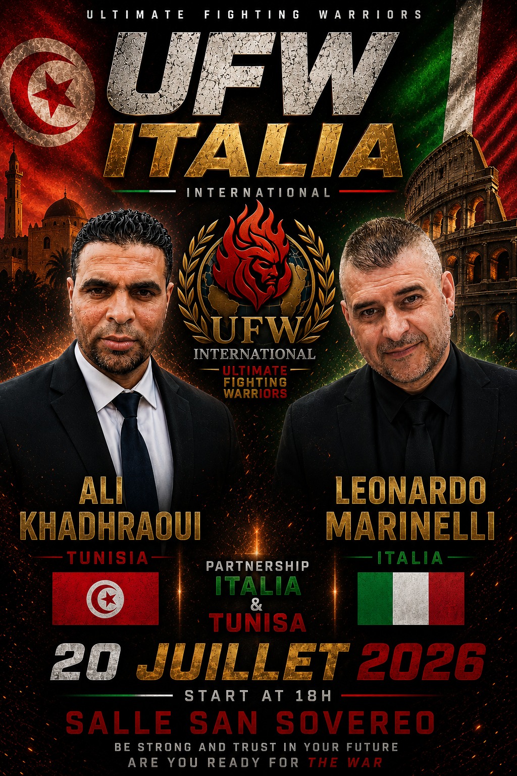 UFW Italy International Camp — 20 July 2026